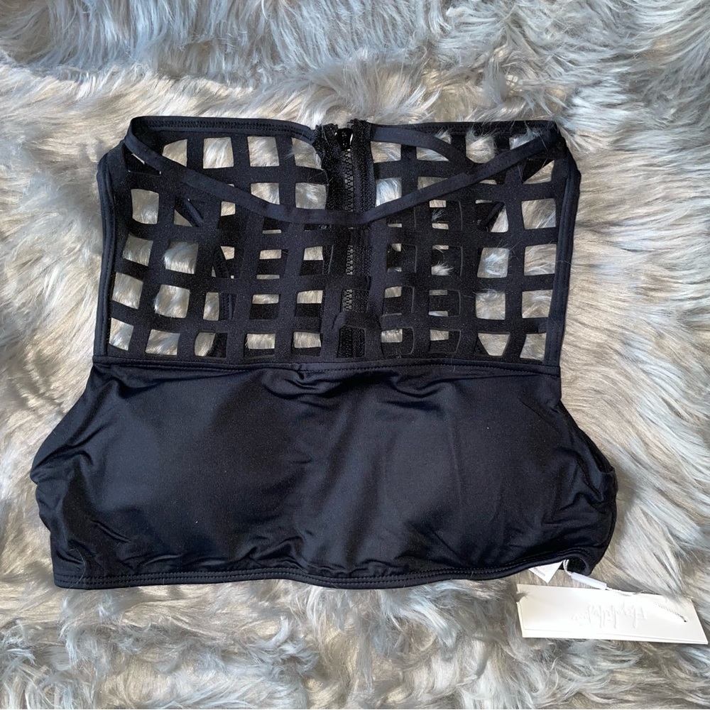 NWT Neoprene black bikini - Picture 3 of 8